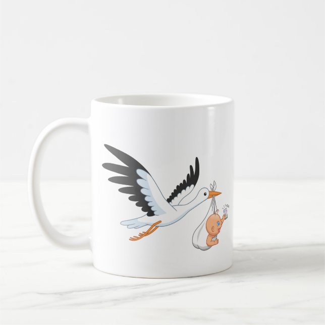 Mug Bouche portant un bébé prenant le premier Selfie C (Gauche)