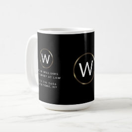 Mug Bouchon de café monogramme professionnel