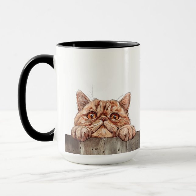 Mug Bouchon de chat à courte distance (Gauche)