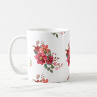 Mug Bouchon de conception de fleurs