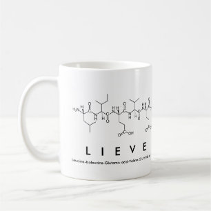 Mug Bouchon de nom du peptide de la lieve