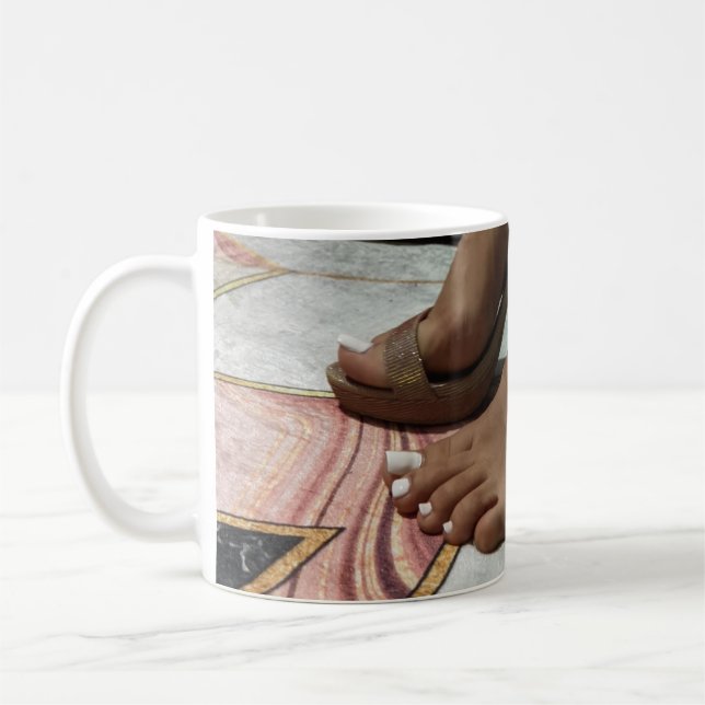 Mug Bouchon sexy pieds (Gauche)