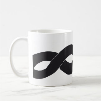 Mug Boucle de conception monochrome libre