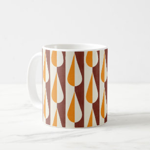 Mug Boucle d'eau rétro en gras orange