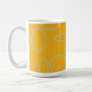 Mug Boucles cercles sur orange