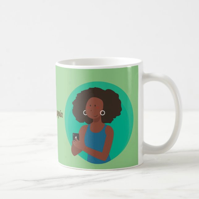 Mug Boucles de cheveux naturelles Afro (Droite)