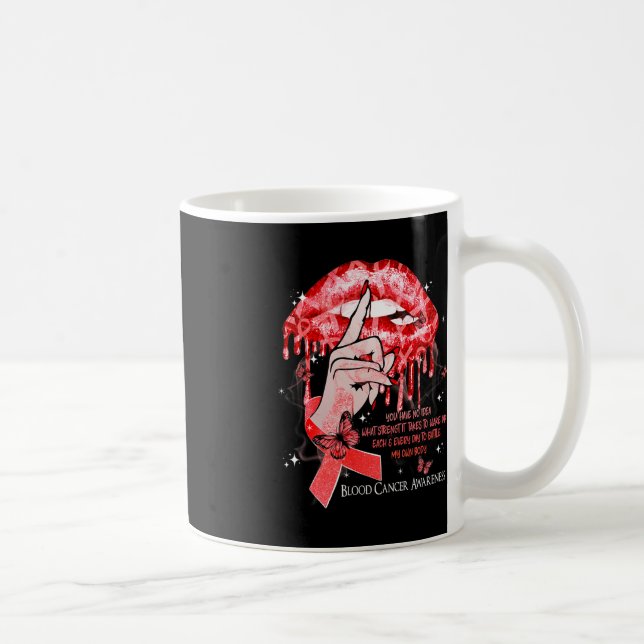 Mug Boucles de lèvres Papillons Femmes Cancer du Sang  (Droite)