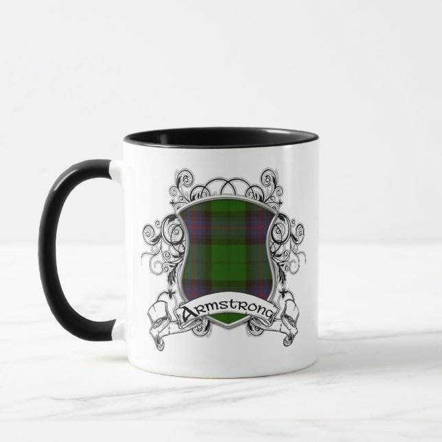 Mug Bouclier de tartan d'Armstrong (Gauche)