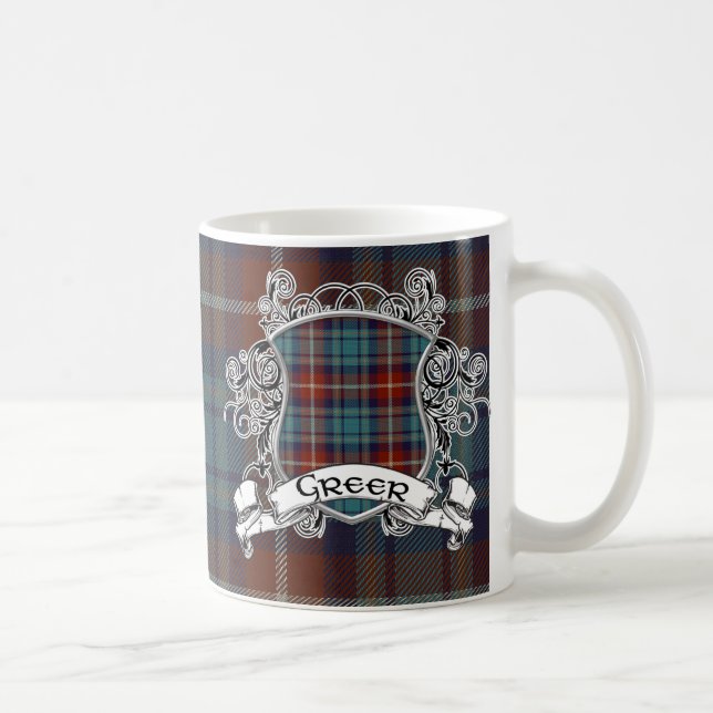 Mug Bouclier de tartan de Greer (Droite)