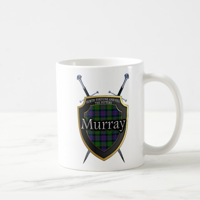 Mug Bouclier et épées écossais de tartan de Murray de (Droite)