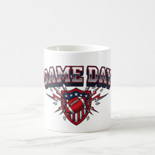 Mug Bouclier patriotique de football américain jour de