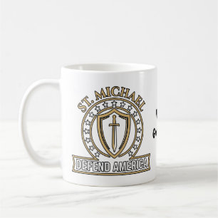 Mug Bouclier tactique Saint Michel défend l'Amérique E