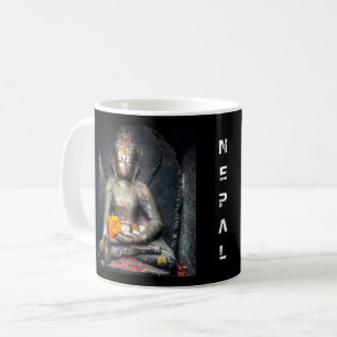 Mug Bouddha Shakyamuni et Bouthanath Stupa, Népal