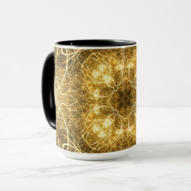 Mug Boue Abstraite en or (Devant gauche)