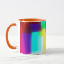 Mug Boue classique Abstraite Popart Arc-en-ciel primai
