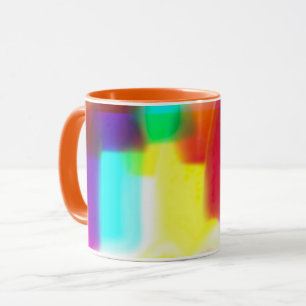 Mug Boue classique Abstraite Popart Arc-en-ciel primai
