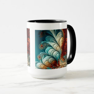 Mug Boue combo de plumes fractales, 15 oz