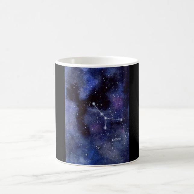 Mug Boue d'aquarelle de la galaxie du cancer (Centre)