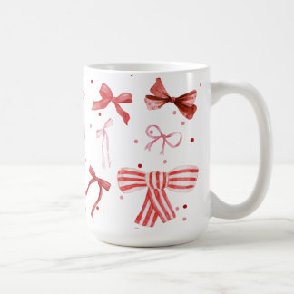 Mug Boue d'aquarelle en rouge et rose