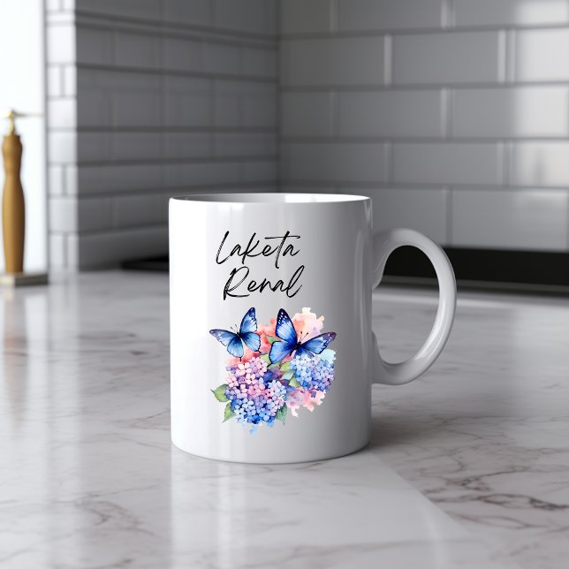 Mug Boue d'aquarelle papillon Messy (Créateur téléchargé)