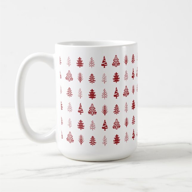 Mug Boue d'arbre de Noël scandinave (Gauche)