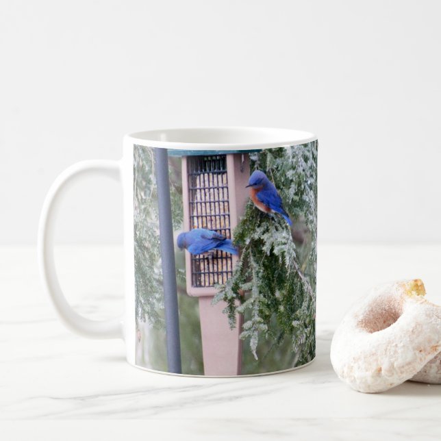 Mug Boue de bleuets d'hiver (Avec donut)