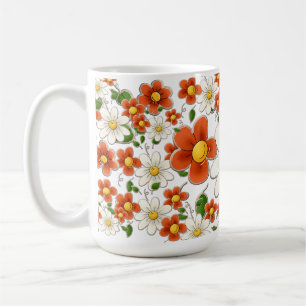 Mug Boue de café en fleurs