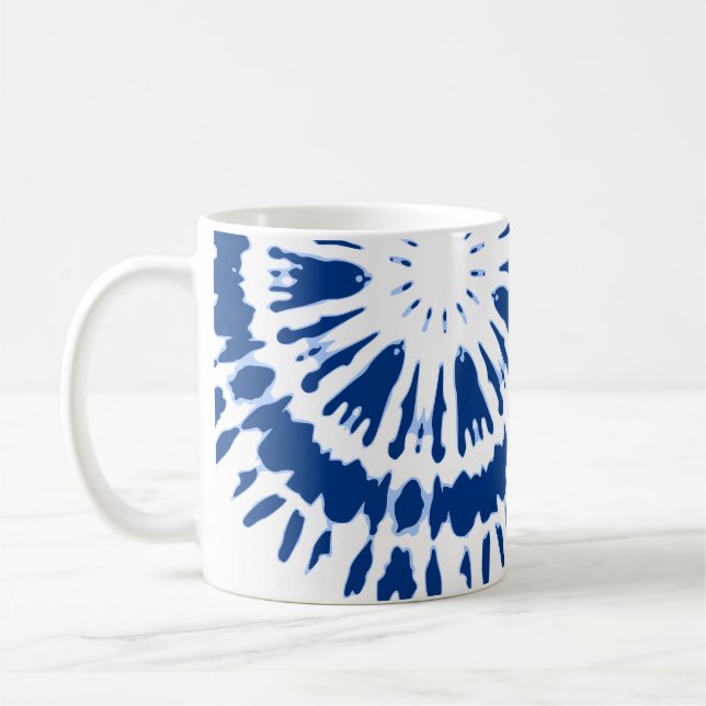 Mug Boue de café Indigo Blue Tie Dye (Gauche)