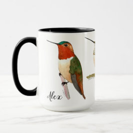 Mug Boue de colibris personnalisée
