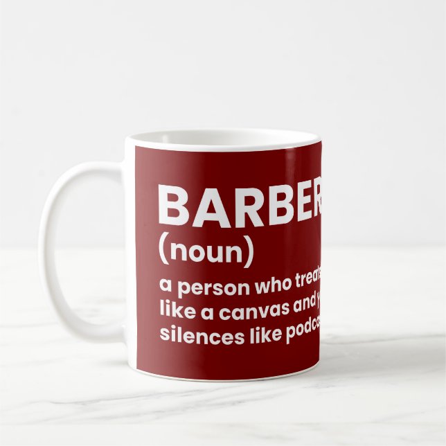 Mug Boue de définition de barbier (Gauche)