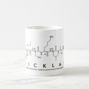 Mug Boue de nom du peptide Nicklas