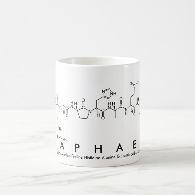 Mug Boue de nom du peptide Raphael (Centre)