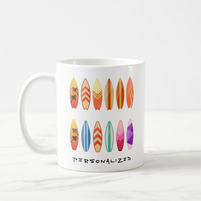 Mug Boue de surf personnalisée (Gauche)