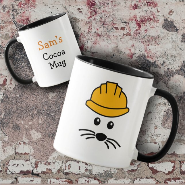 Mug Boue de travail personnalisable pour la constructi (Créateur téléchargé)