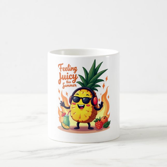 Mug Boue d'été à ananas juteux tropical (Centre)