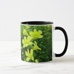 Mug Boue d'orchidées jaunes