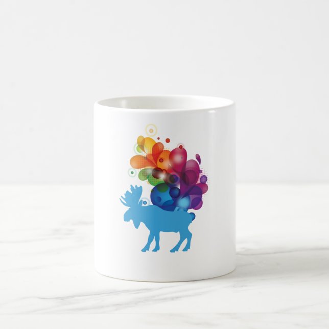 Mug Boue d'orignal Abstraite (Centre)