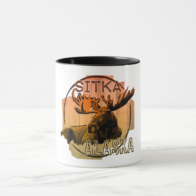 Mug Boue d'orignal de Sitka Alaska (Centre)