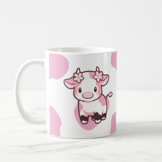 Mug Boue rose mignonne de fraise avec nom