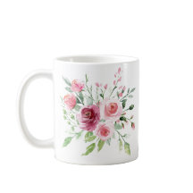 Boue Rose Pastel Aquarelle