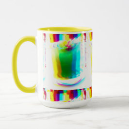 Mug Boug Abstrait Popart Principal Arc-en-ciel