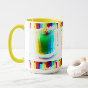 Mug Boug Abstrait Popart Principal Arc-en-ciel