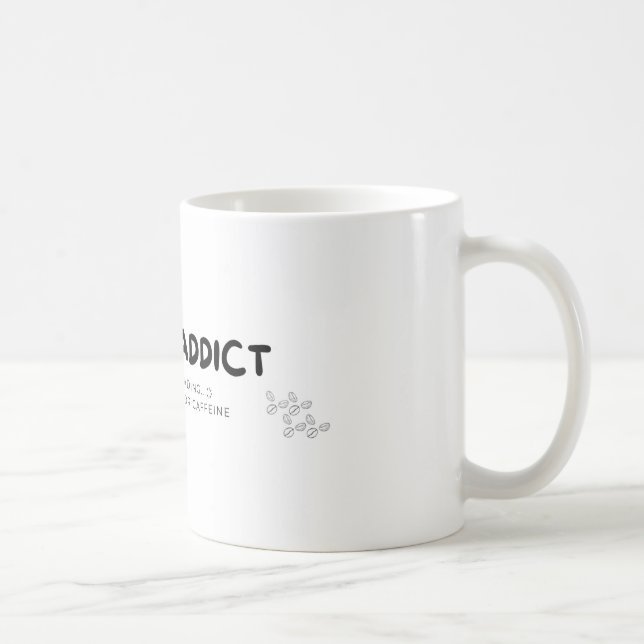 Mug Boug addict café _Cadeau à l'amateur de caféine (Droite)