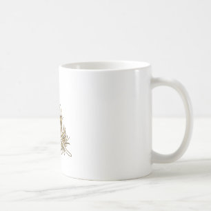 Mug Boug classique en plumes d'or