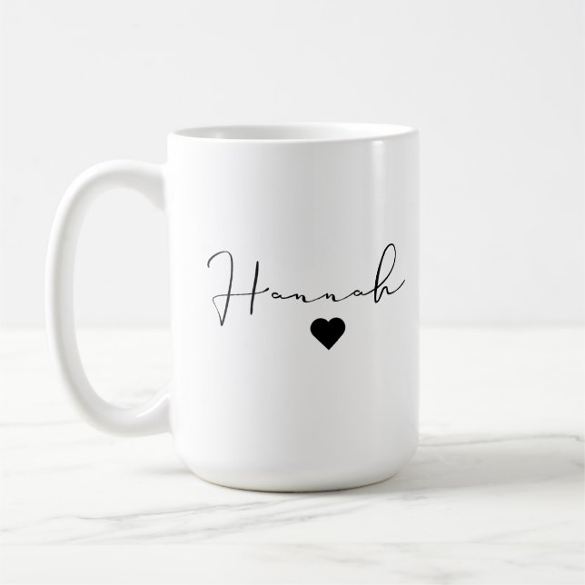 Mug Boug classique personnalisé, nom personnalisé,. (Gauche)