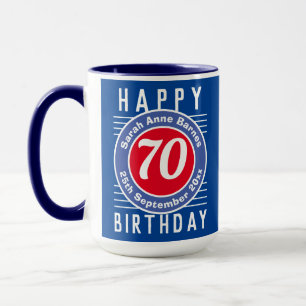 Mug Boug d'anniversaire avec âge, nom et date