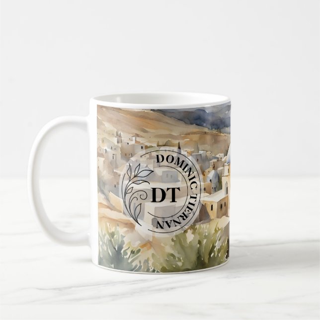 Mug Boug d'aquarelle de Bethléem - Cadeau intemporel d (Gauche)