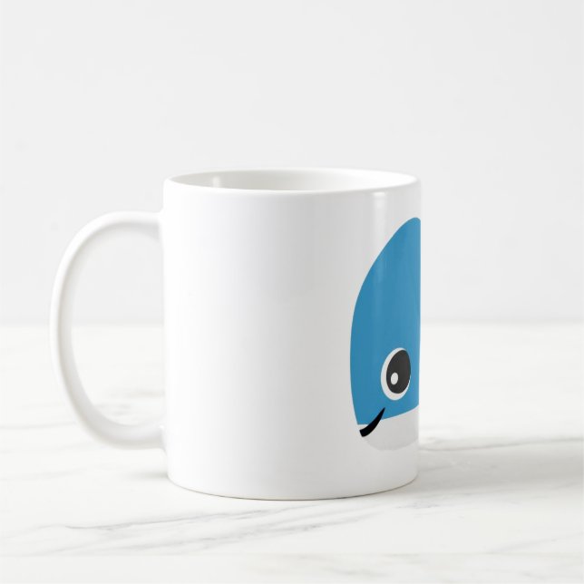 Mug Boug de baleine bleue mignonne (Gauche)