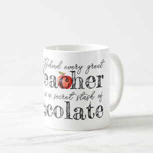 Mug Boug de café au chocolat de l'enseignant