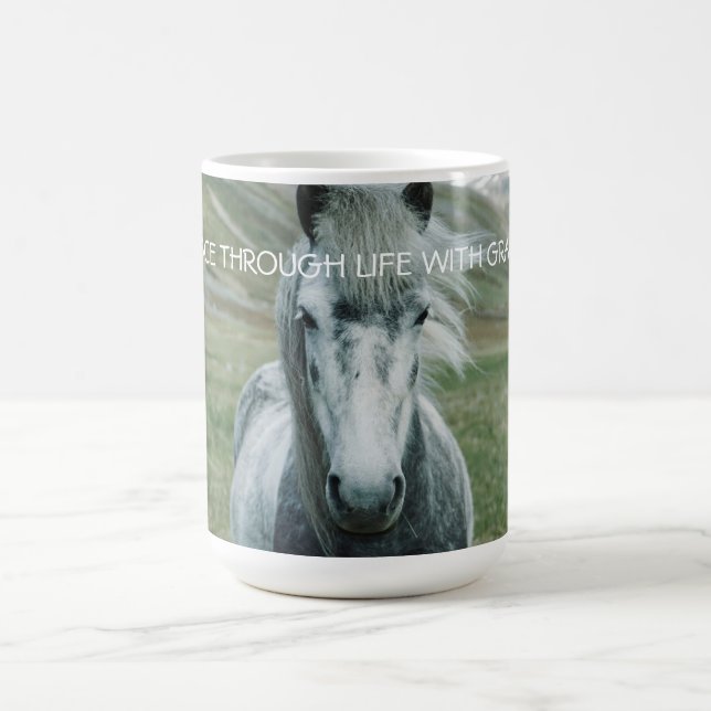 Mug Boug de café Cheval personnalisé (Centre)